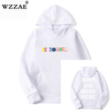 Load image into Gallery viewer, TRAVIS SCOTT ASTROWORLD WISH YOU WERE HERE HOODIES fashion letter ASTROWORLD HOODIE streetwear Man woman Pullover Sweatshirt