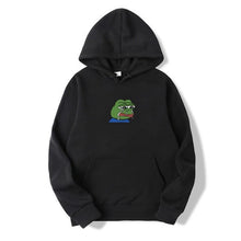 Load image into Gallery viewer, Sad tearing frog Print Hoodies Men Women Sweatshirts 2019 New Harajuku Hip Hop Hoodies Sweatshirt Male Japanese Street clothing
