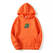 Load image into Gallery viewer, Sad tearing frog Print Hoodies Men Women Sweatshirts 2019 New Harajuku Hip Hop Hoodies Sweatshirt Male Japanese Street clothing