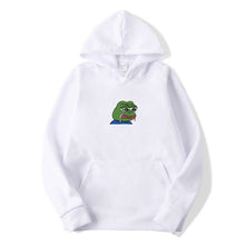 Load image into Gallery viewer, Sad tearing frog Print Hoodies Men Women Sweatshirts 2019 New Harajuku Hip Hop Hoodies Sweatshirt Male Japanese Street clothing