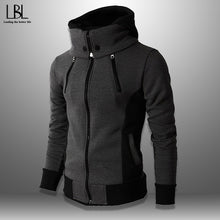 Load image into Gallery viewer, 2020 Mens Hoodies Streetwear Fleece Turtleneck Sweatshirts Men Outwear Zipper Hooded Hoodie Male Hip Hop Casual Men's Clothing
