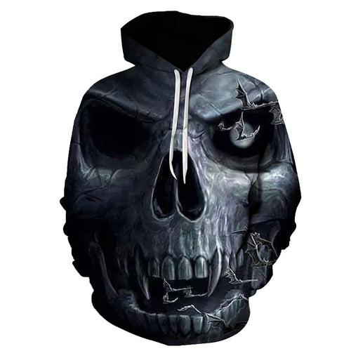 Men and women plus size hooded sweatshirt spring casual men's horror autumn 3D print hoodies men and women couple hoodies