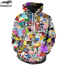 Load image into Gallery viewer, TUNSECHY Anime Hoodies Men/Women 3D Sweatshirts With Hat Hoody Unisex Anime Cartoon Hooded Fashion Brand Hoodies Sweatshirts