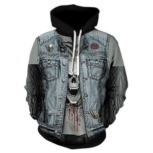 2018 New 3D Hoodies Men Melted Skull 3D Full Print Novelty Hoody Sweatshirt Fashion Pullover Tracksuits Harajuku Tops Drop Ship