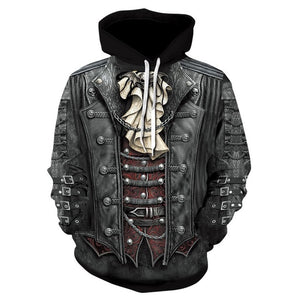 2018 New 3D Hoodies Men Melted Skull 3D Full Print Novelty Hoody Sweatshirt Fashion Pullover Tracksuits Harajuku Tops Drop Ship