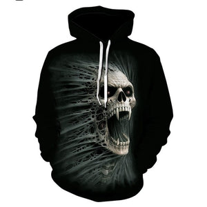 2018 New 3D Hoodies Men Melted Skull 3D Full Print Novelty Hoody Sweatshirt Fashion Pullover Tracksuits Harajuku Tops Drop Ship